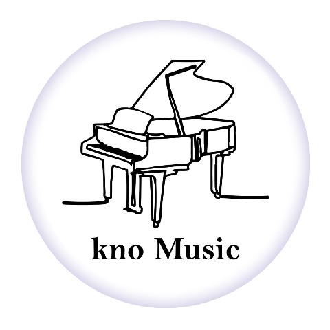 【kno Music】缶バッジ  ホワイト