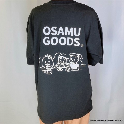 【OSAMU GOODS】Tシャツ ブラック Jill&Cat&Humpty Lサイズ