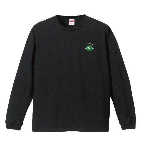 【ゆら猫】緑猫ロゴロングTシャツ　XLサイズ