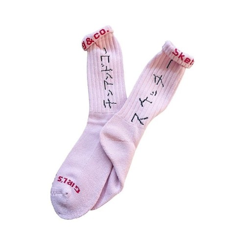 【ching&co.】スケッチー×チンアンドコー -pink- Socks【Sketchy ×ching&co.】