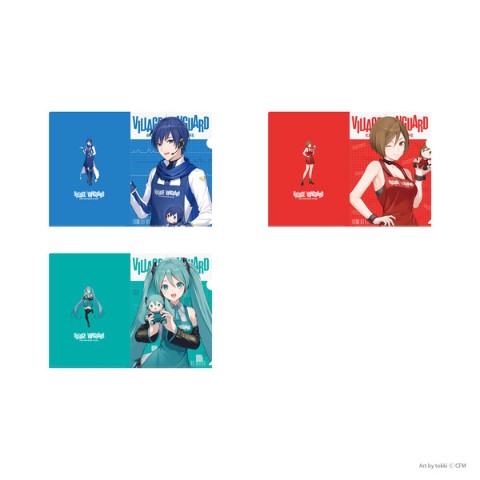 【ピアプロキャラクターズ】クリアファイル3種セット　(初音ミク＆MEIKO＆KAITO）