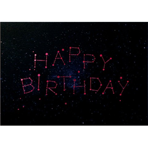 Paperable Galaxy Messagecard 星空メッセージカード Happy Birthday 雑貨通販 ヴィレッジヴァンガード公式通販サイト