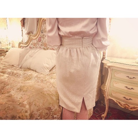 【Violetta】Carmelina - Tweed pencil skirt
