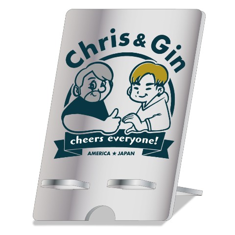 【クリギンちゃんねる】アクリルスマホスタンド  Chris&Gin