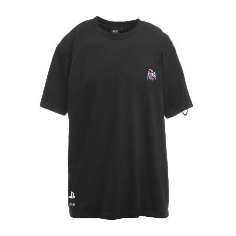 スプレーアート 刺繍Tシャツ / PlayStation™ ブラック - M
