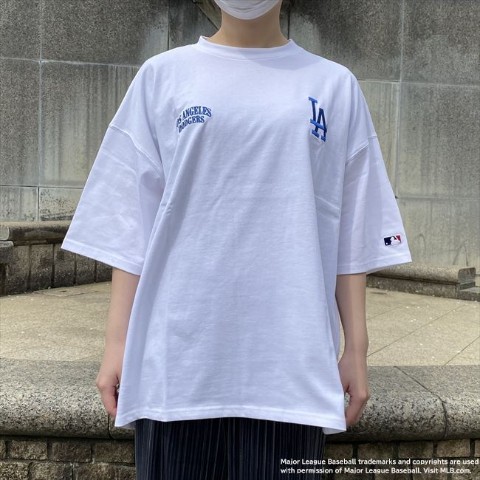 【MLB】Tシャツ ロサンゼルス・ドジャース ホワイト（Mサイズ）