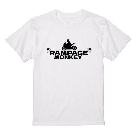 【RAMPAGE　MONKEY】Tシャツ WH（Mサイズ）