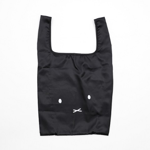 【ミッフィー】ポケッタブルショッピングバッグS BLACK