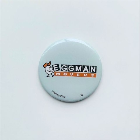 【PIXAR】COMPANY LOGO Eggman 缶バッジ
