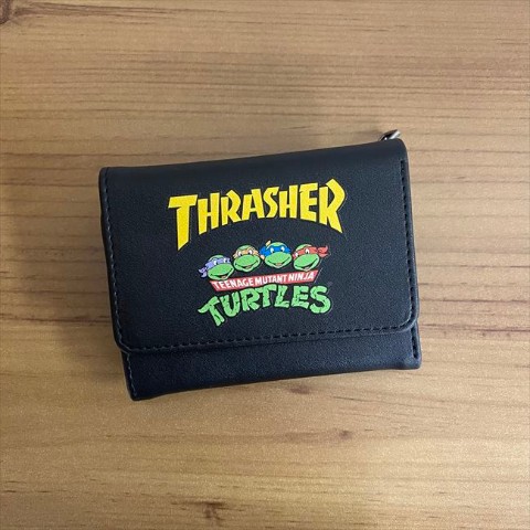 【THRASHER×ミュータント タートルズ】三つ折り財布