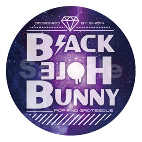 【BLACK HOLE BUNNY】缶バッジ Galaxy Logo