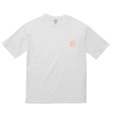 【はなちゃん】桜の花びらTシャツ ホワイト（Mサイズ）