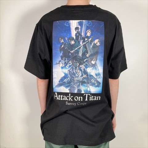 【進撃の巨人】Tシャツ ファイナル キービジュアル BLACK Mサイズ