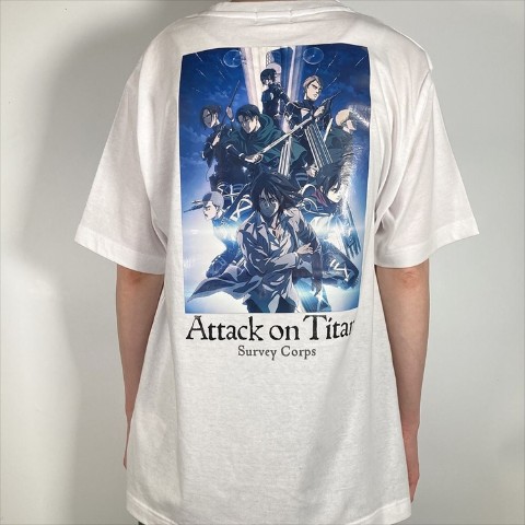 【進撃の巨人】Tシャツ ファイナル キービジュアル WHITE Lサイズ