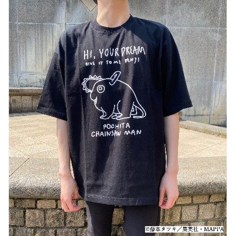 【チェンソーマン】Tシャツ ポチタ ブラック（フリーサイズ）