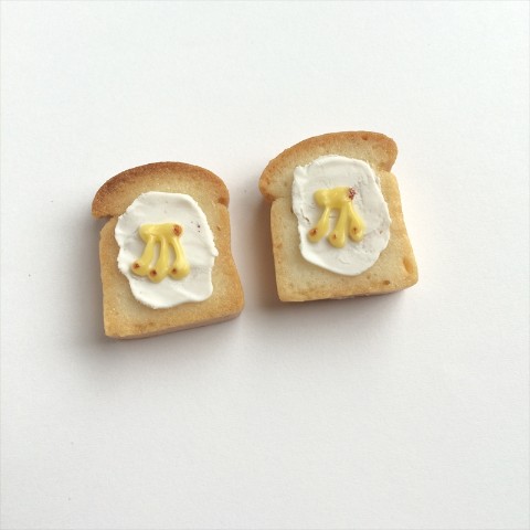 【odamatsu】パンブローチ＊本物のパンでできた！トーストアート バナナ