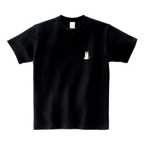 【そろ谷のアニメっち】Tシャツ　ブラック　Lサイズ（猫渡にゃん太郎）