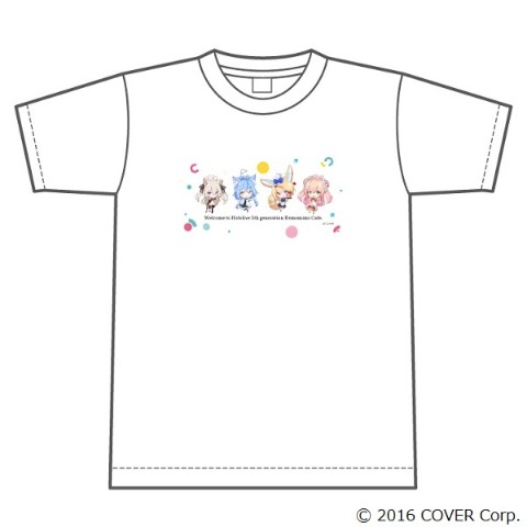 【ホロライブ5期生】TシャツWH　集合絵　XL