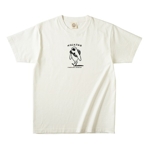 【ふろしき文鳥】オーガニックコットンTシャツ　ウォーキング　L