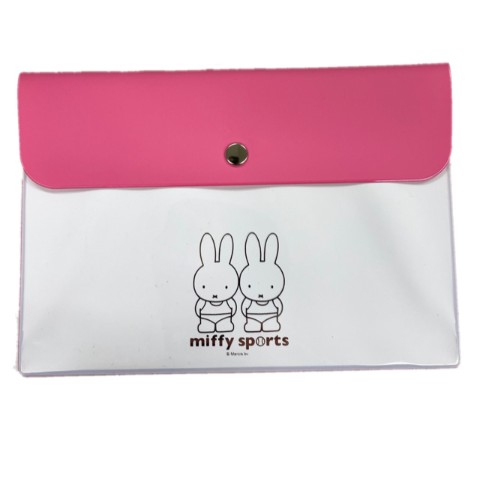【ミッフィー】バイカラーエンベロープケース（miffy sports ピンク） / 雑貨通販 ヴィレッジヴァンガード公式通販サイト