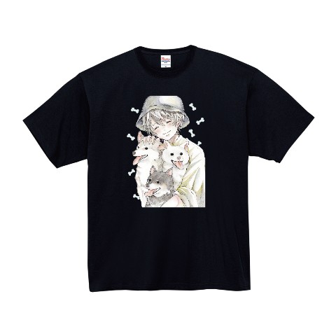 【アニマルハウスユーキ】Tシャツ　柴犬　XL　BLACK
