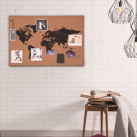 【世界地図】コルク ワールドマップ 60×40cm