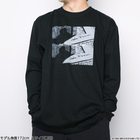 【エレファント・マン】ロングTシャツ ブラック S