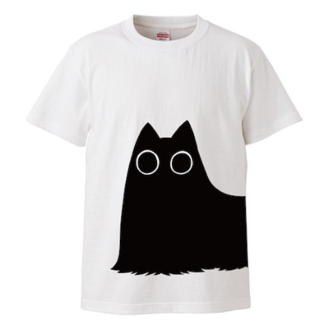 【猫のようなナニカ】 ビックTシャツ ホワイト