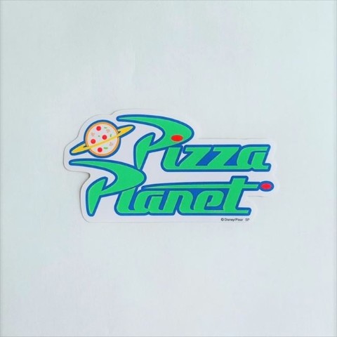 【PIXAR】COMPANY LOGO Pizza Planet ② ステッカー