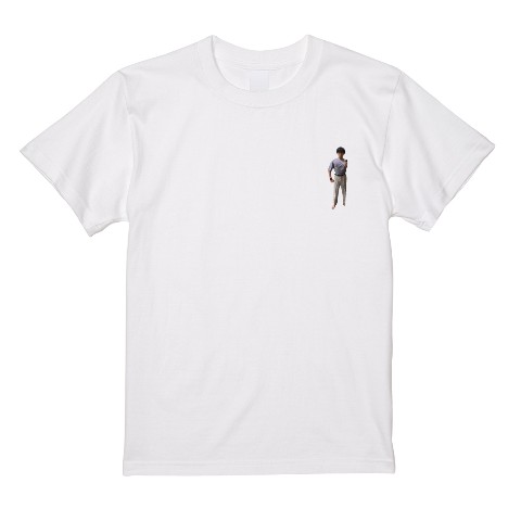 【しんぐん】Tシャツ WH 自撮り（XLサイズ）