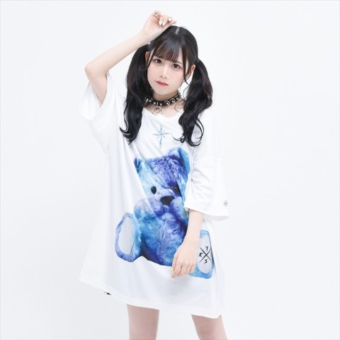 TRAVAS TOKYO】Furry bear BIG Tee 【White×Blue】 / 雑貨通販 ...
