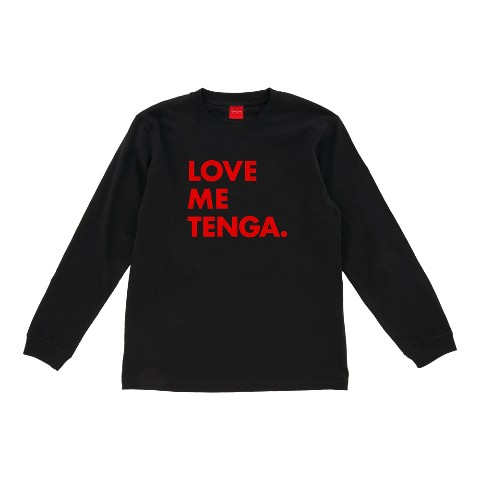 【TENGA】LOVE ME TENGA 長袖Tシャツ/ブラック（Lサイズ）