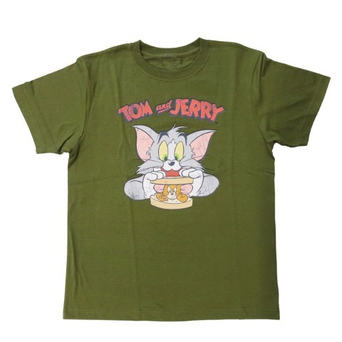 【トムとジェリー】Tシャツ/サンドウィッチ（Mサイズ）
