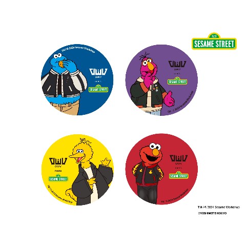 【OWV meets SESAME STREET】トレーディング缶バッジ≪単品≫（全4種ランダム）