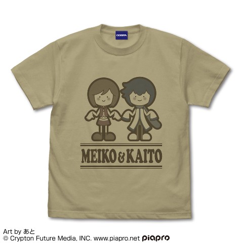 【MEIKO＆KAITO】Tシャツ あと Ver./SAND KHAKI-XL