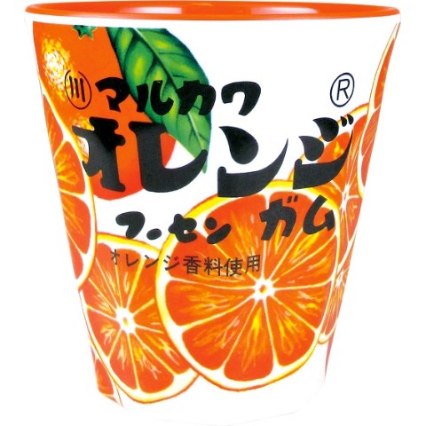 【お菓子メラミンカップ】マルカワフーセンガム　オレンジ