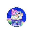 【星のカービィ】ホラグチカヨ 刺繍缶バッジ カップケーキ