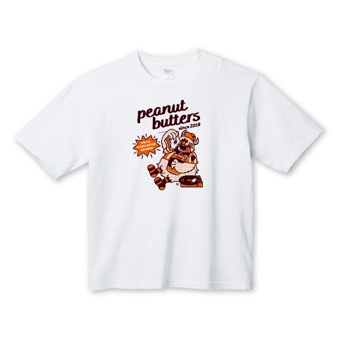 【peanut butters】ビッグシルエットTシャツ（XLサイズ）