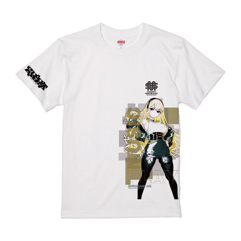 【電音部】Tシャツオリジナル　Mサイズ白　白金 煌