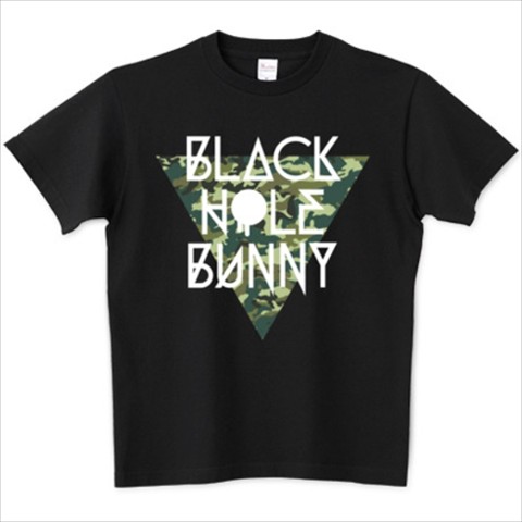 【BLACK HOLE BUNNY】Camouflage DeltaTシャツ ブラック（Lサイズ）