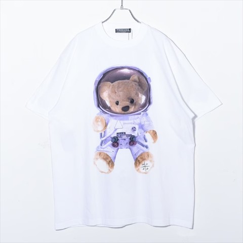 【TRAVAS TOKYO】Spacesuit Bear BIG Tee 【White】