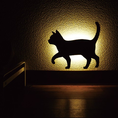 【ウォールライト】CAT WALL LIGHT(おさんぽ)