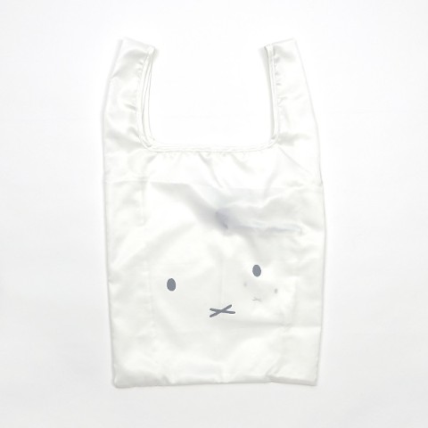 【ミッフィー】ポケッタブルショッピングバッグS WHITE