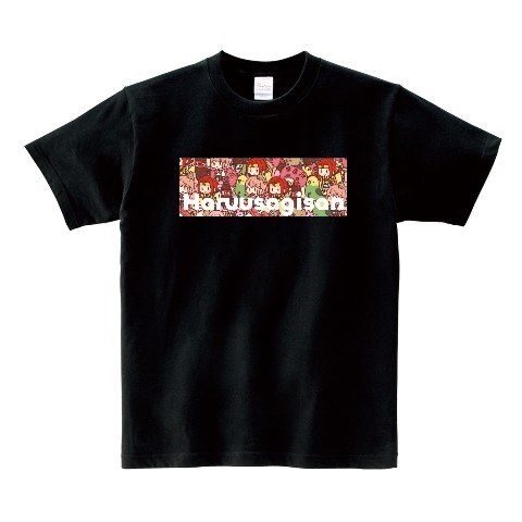 【春うさぎ】Tシャツ BK  XL