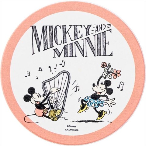 【ディズニー】吸水コースター　ミッキーマウス＆ミニーマウス