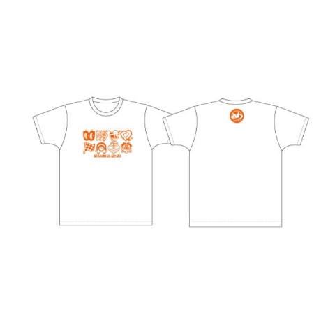 【めろん畑 a go go】Tシャツ　ホワイト　(XL)