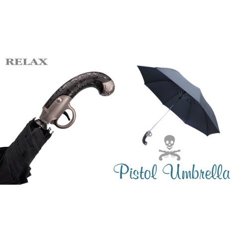【まるで海賊のピストル】RELAX Pistol Umbrella   ブラック