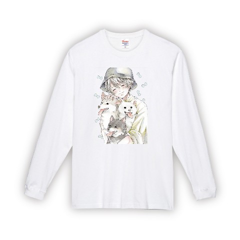 【アニマルハウスユーキ】ロンT　柴犬　XL　WHITE