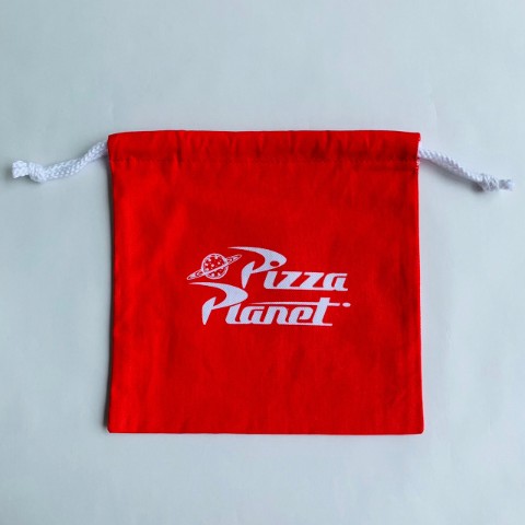 【PIXAR】COMPANY LOGO Pizza Planet 巾着