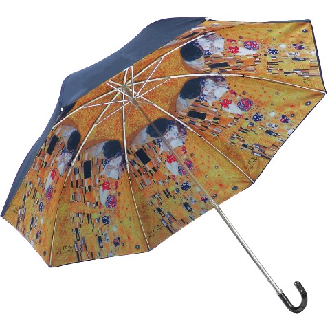 名画折りたたみ傘～晴雨兼用～（クリムト「ザ・キス」）